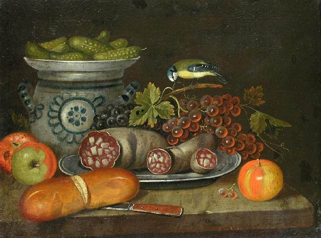 unknow artist Still life with sausages oil painting image